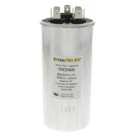 Titan Pro TRCD405 - 40/5 MFD Round Dual Motor Run Capacitor (370V)