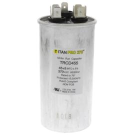 Titan Pro TRCD455 - 45/5 MFD Round Dual Motor Run Capacitor (370V)