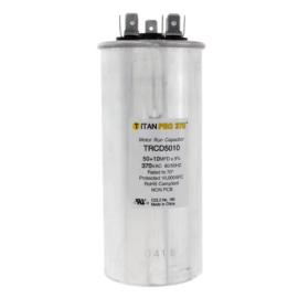 Titan Pro TRCD5010 - 50/10 MFD Round Dual Motor Run Capacitor (370V)