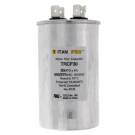 Titan Pro TRCF30 - 30 MFD Round Motor Run Capacitor (440/370V)