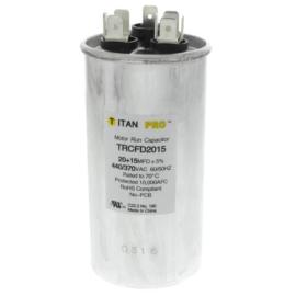 Titan Pro TRCFD2015 - 20/15 MFD Round Dual Motor Run Capacitor (440/370V)