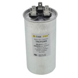 Titan Pro TRCFD305 - 30/5 MFD Round Dual Motor Run Capacitor (440/370V)