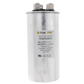 Titan Pro TRCFD3075 - 30/7.5 MFD Round Dual Motor Run Capacitor (440/370V)