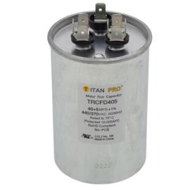 Titan Pro TRCFD405 - 40/5 MFD Round Dual Motor Run Capacitor (440/370V)