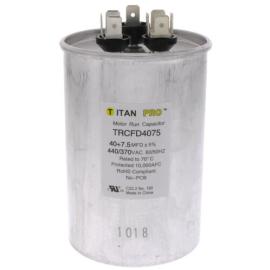 Titan Pro TRCFD4075 - 40/7.5 MFD Round Dual Motor Run Capacitor (440/370V)