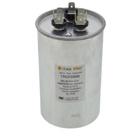 Titan Pro TRCFD555 - 55/5 MFD Round Dual Motor Run Capacitor (440/370V)