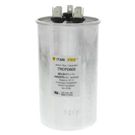 Titan Pro TRCFD603 - 60/3 MFD Round Dual Motor Run Capacitor (440/370V)