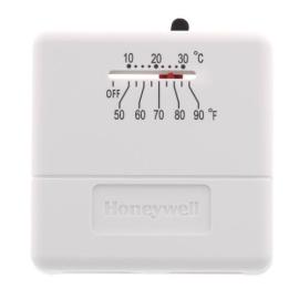  Honeywell Home TS812A1007 - T812, Heat Only, Square Thermostat, w/ Pos Off Switch