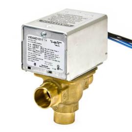 Honeywell Home V8044E1011 - 3/4" Sweat Connection 3 Way Zone Valve, port A normally closed, w/ end switch (24v)